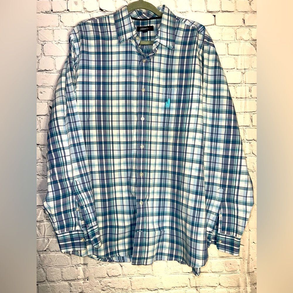 Johnnie-O Button Down Shirt Mens Size XXL - EUC NEW CONDITION